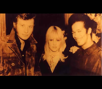 1967 - Paris - Vigon avec Johnny Halliday et Sylvie Vartan