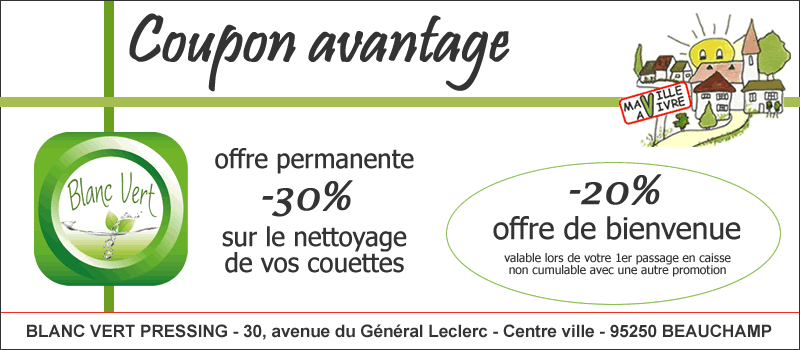 cheque cadeau blanc vert pressing beauchamp