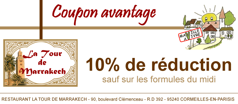 Coupon avantage La Tour de Marrakech